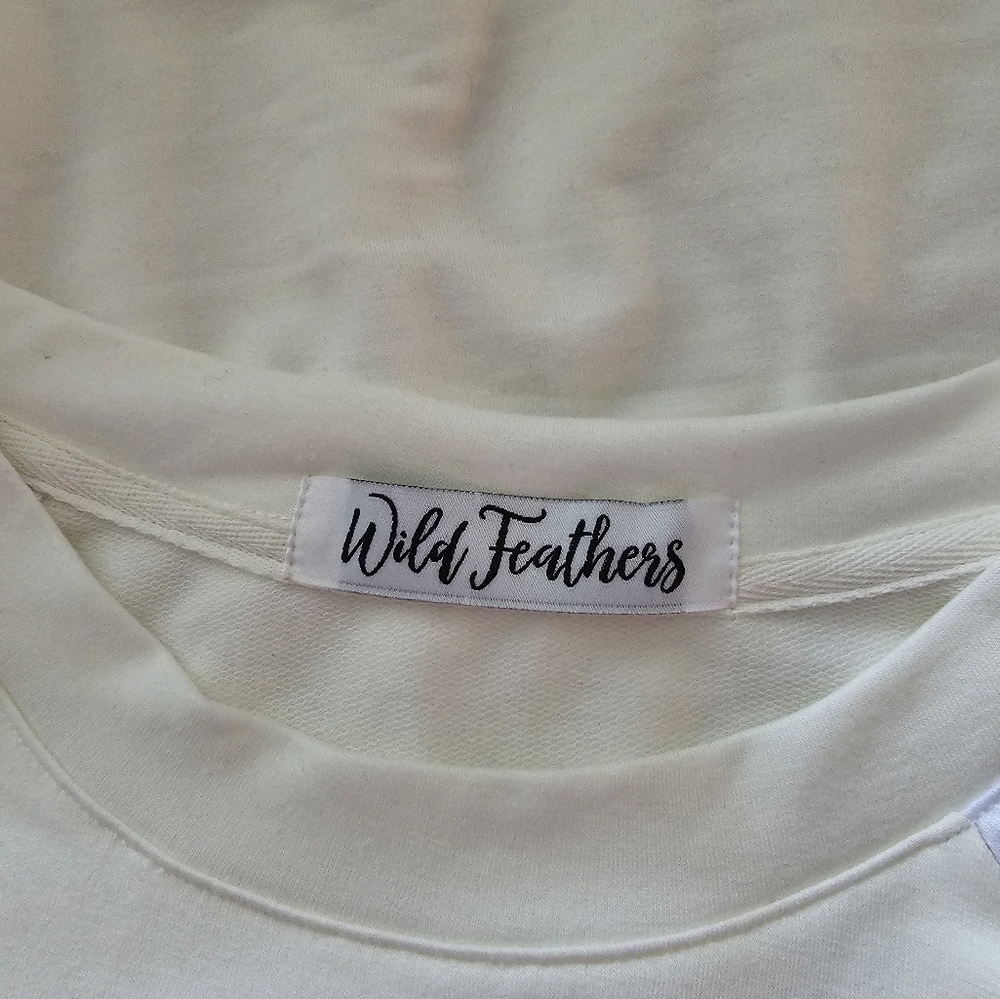 Leopard print Top off white and tan taupe 1 Large left Brand new boutique - Picture 9 of 11